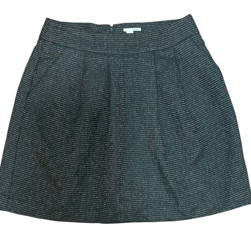 Halogen Women’s Pleated Elegant Black Mini Skirt SZ 6